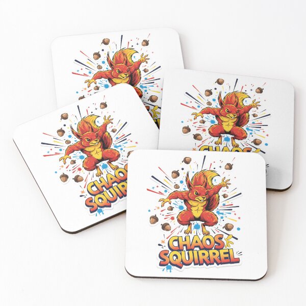 Item preview,  Chaos Squirrel Sticker – No Thoughts Just Chaos Funny Animal Shirt designed and sold by ZyxDes.