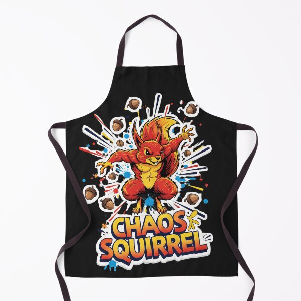 Item preview, Chaos Squirrel Sticker – No Thoughts Just Chaos Funny Animal Shirt designed and sold by ZyxDes.