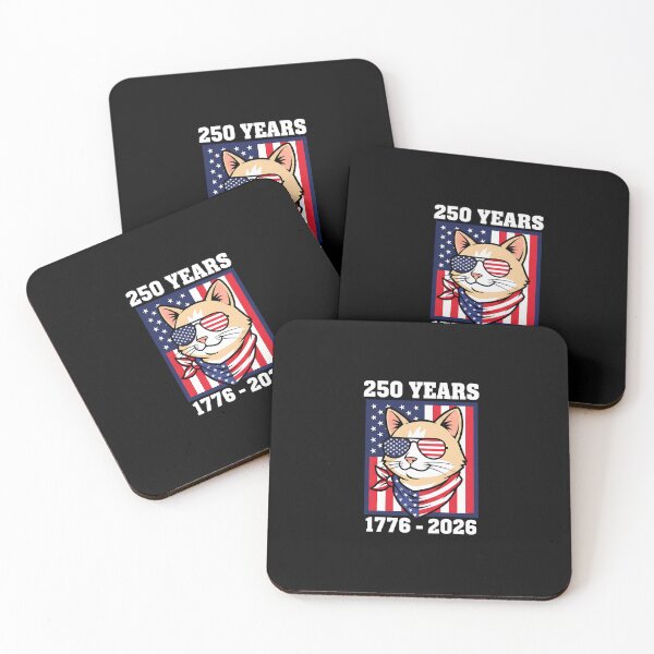 Item preview, 250 Years American 1776 2026 250th USA Cat 4th of July  designed and sold by heymbe.