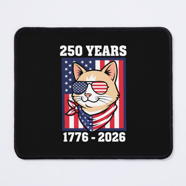 Item preview, 250 Years American 1776 2026 250th USA Cat 4th of July  designed and sold by heymbe.