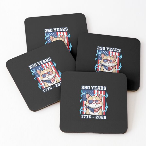 Item preview, 250 Years American 1776 2026 250th USA Cat 4th of July designed and sold by heymbe.