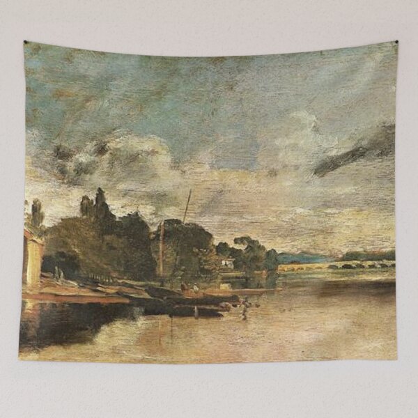 Item preview, The Thames near Walton Bridges designed and sold by SharonTheFirst.