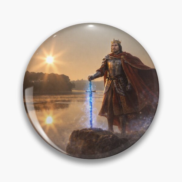 Item preview, King Arthur and Excalibur – Lake Trémelin – Arthurian Legend designed and sold by CL.PHOTOGRAPHIE.