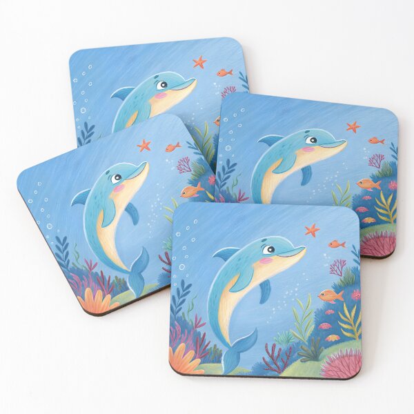 Item preview, Dive into Underwater Dolphin designed and sold by trendspatterns.