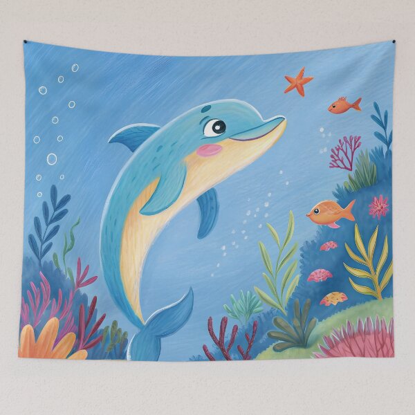 Item preview, Dive into Underwater Dolphin designed and sold by trendspatterns.