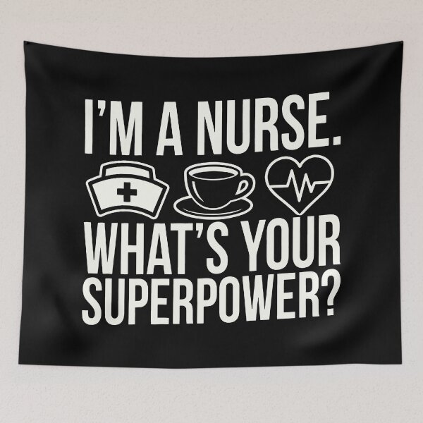 Item preview, Nurse Superpower Gift for Nurses Work Humor Design designed and sold by SplashTastic.