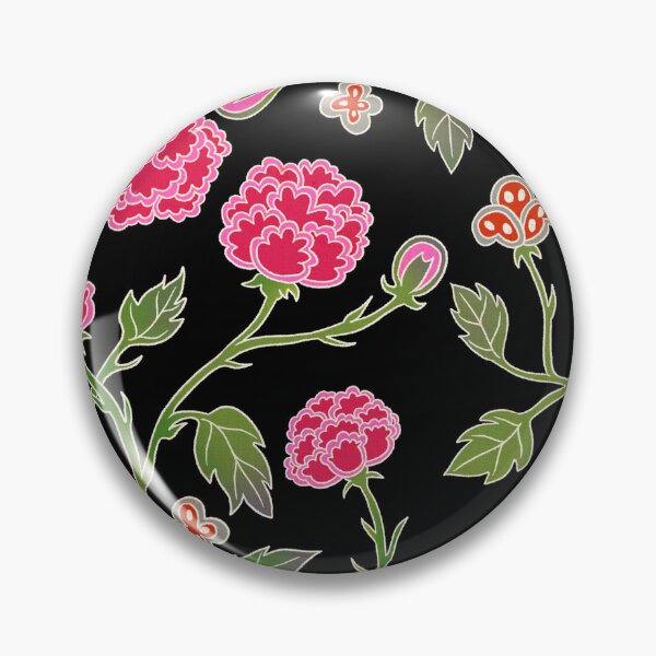 Item preview, Dramatic Pink Peony Bloom Against a Midnight Black Background  designed and sold by QamarART Paintings.