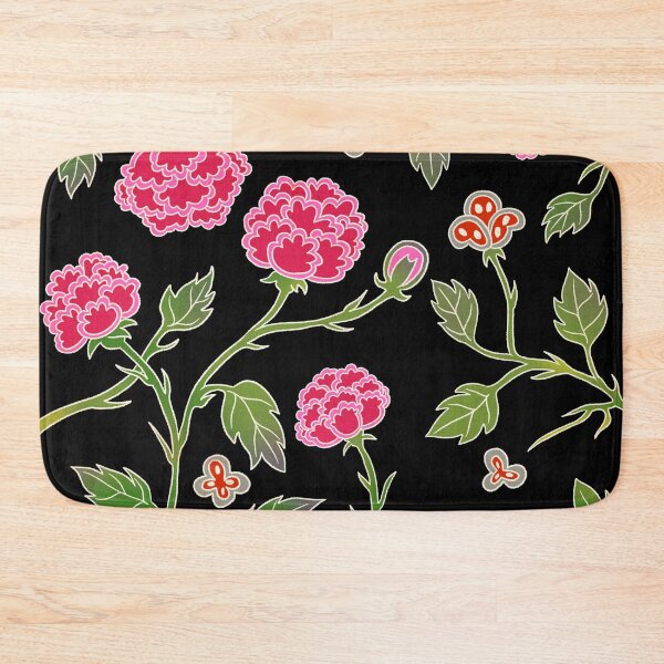 Item preview, Dramatic Pink Peony Bloom Against a Midnight Black Background  designed and sold by QamarART Paintings.