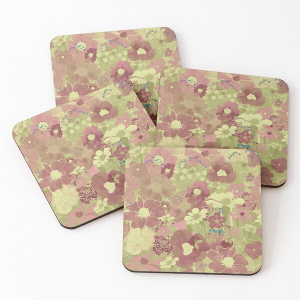 Item preview, Dreamy Floral Collage  - muted purples and sage green designed and sold by KizzyW.