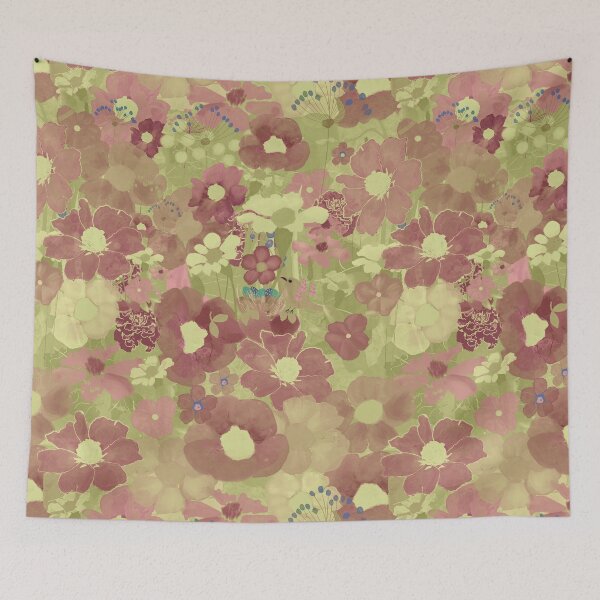 Item preview, Dreamy Floral Collage  - muted purples and sage green designed and sold by KizzyW.