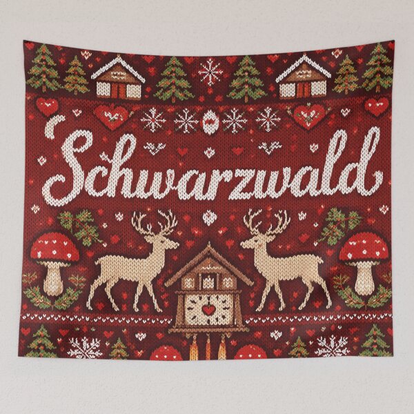 Item preview, Black Forest cuckoo clock, deer, knitwear design, love of homeland designed and sold by Mauswohn.