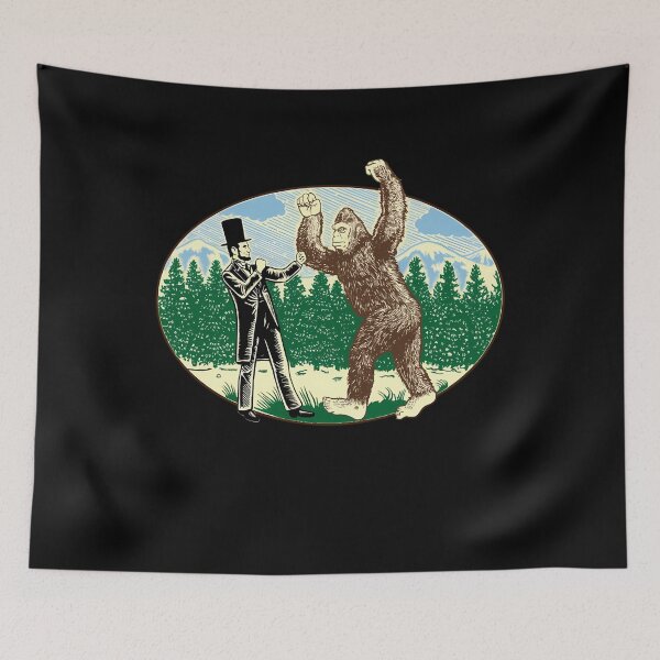 Item preview, Abe Lincolns Sasquatch Hunter Bigfoot Logo designed and sold by bhattprint.