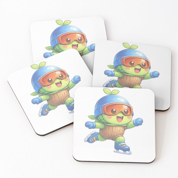 Item preview, Cute Sprout Kid Ice Skating designed and sold by Moonya26.