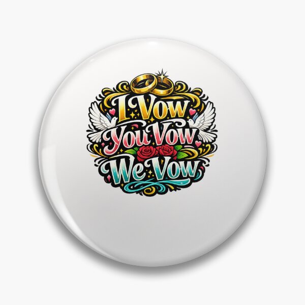 Item preview, I Vow You Vow We Vow – Wedding Love Typography designed and sold by Places On Earth.