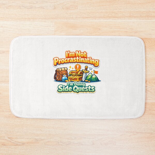 Item preview, I’m Not Procrastinating I’m Doing Side Quests – Gamer Humor Quote designed and sold by Places On Earth.