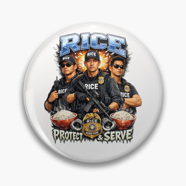 Item preview, Rice Protect and Serve – ICE Parody Wordplay Humor designed and sold by Places On Earth.