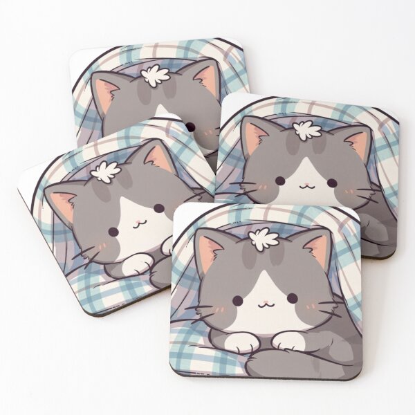 Item preview, Pretty cat under its blanket designed and sold by UrbanView.