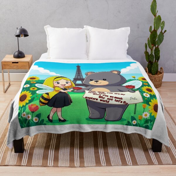 Item preview, Teddy Bear Love Quote – Cute Couple Illustration designed and sold by Dew Drop wear.