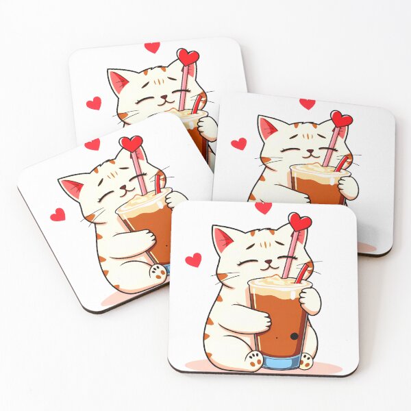 Item preview, Bubble Tea Cat – Whimsical Love & Comfort designed and sold by meesub.