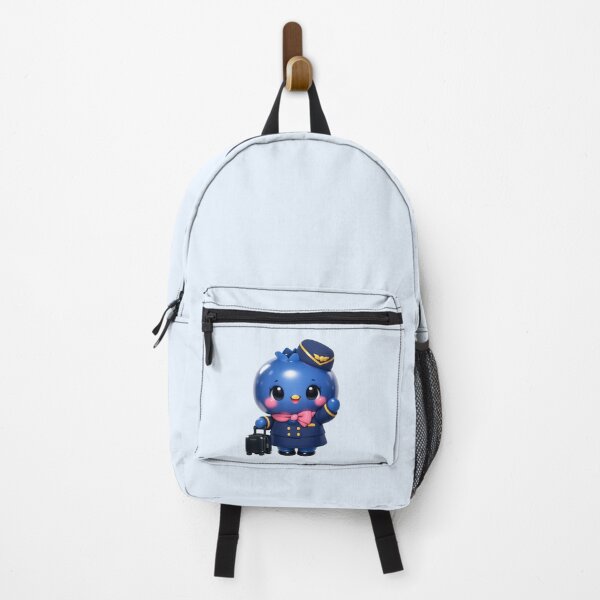 Item preview, Cute Blueberry Flight Attendant | Kawaii Fruit Travel Character designed and sold by Moons Studio.