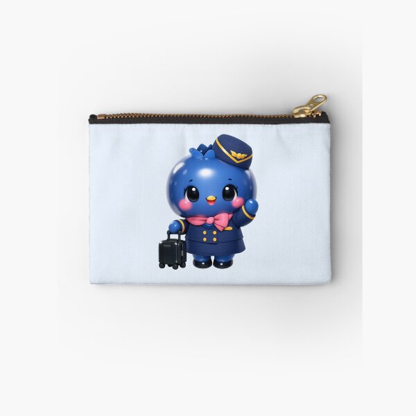 Item preview, Cute Blueberry Flight Attendant | Kawaii Fruit Travel Character designed and sold by Moons Studio.