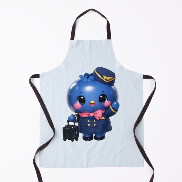 Item preview, Cute Blueberry Flight Attendant | Kawaii Fruit Travel Character designed and sold by Moons Studio.