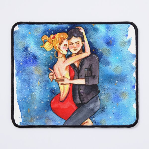 Item preview, Bachata Dancing Couple – Watercolour Illustration designed and sold by lippostcard.