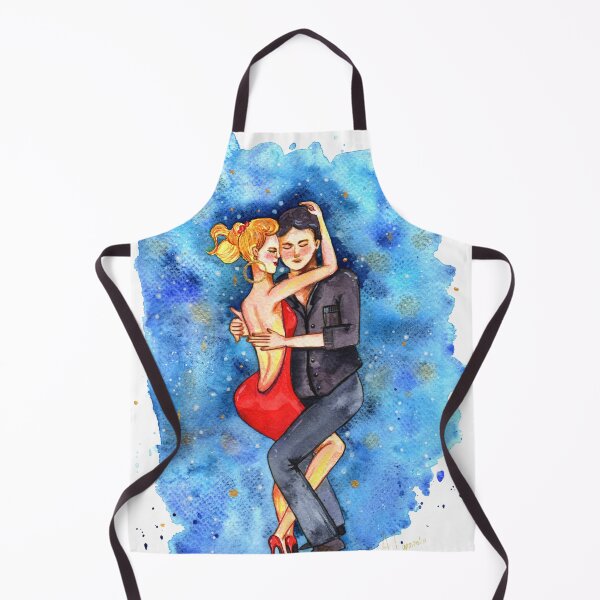 Item preview, Bachata Dancing Couple – Watercolour Illustration designed and sold by lippostcard.