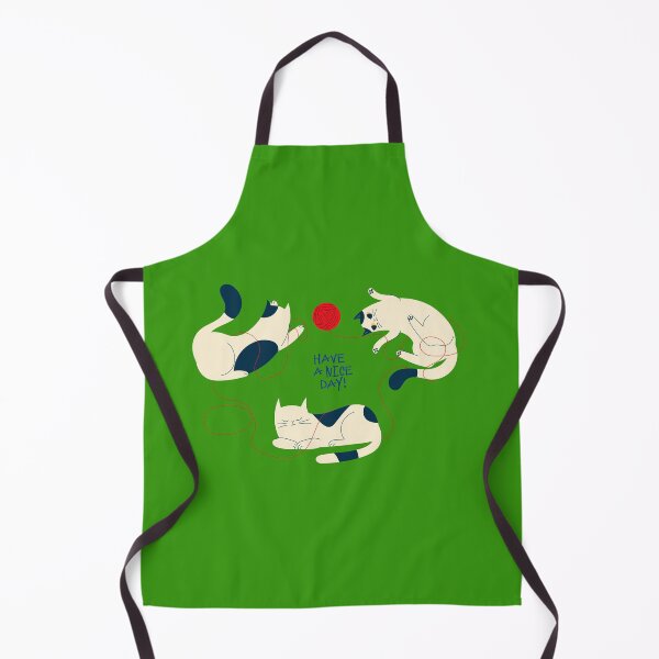 Item preview, Cute Stretching Cat Illustration – Have a Nice Day Funny Cat Art 6 designed and sold by mcraft studio.