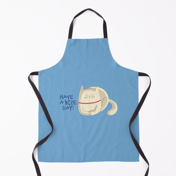 Item preview, Cute Stretching Cat Illustration – Have a Nice Day Funny Cat Art 3 designed and sold by mcraft studio.