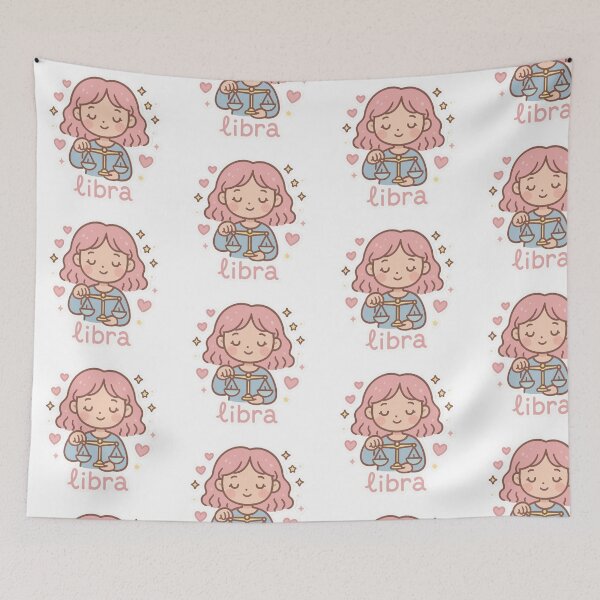 Item preview, Libra Zodiac Sticker | Aesthetic Balance Design designed and sold by sunlightdesign.