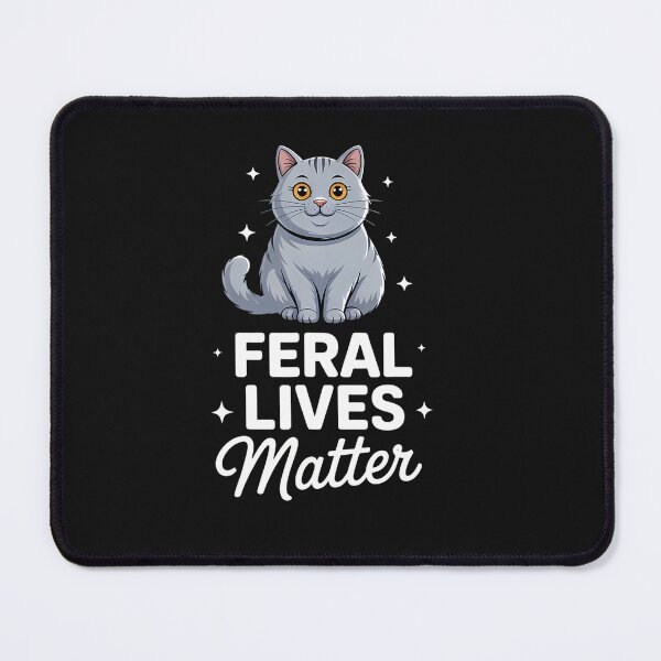 Item preview, Cat Rescue Feral Lives Matter Cat Rescuer Cat Adoption T-Shirt designed and sold by krotkrot.