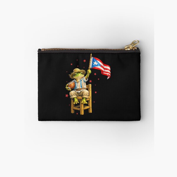 Item preview, Coquí Frog Football Fan with Puerto Rico Flag T-Shirt designed and sold by krotkrot.