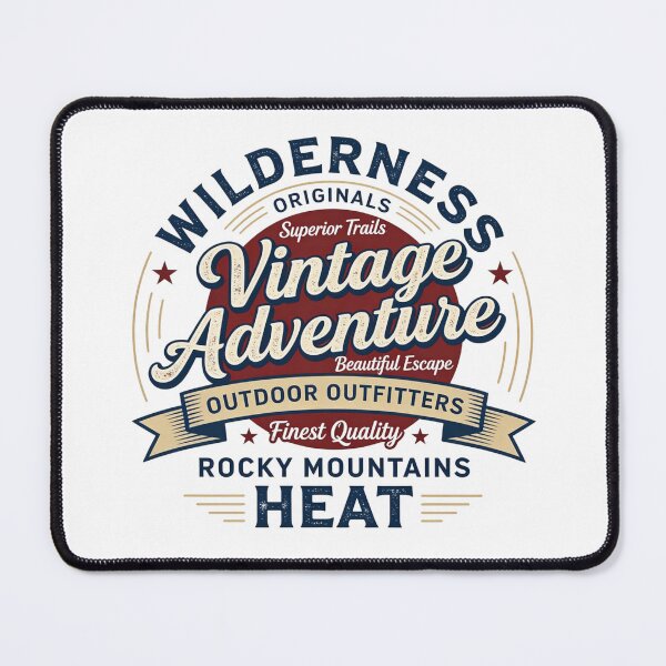 Item preview, Vintage Adventure Wilderness T-Shirt – Outdoor Outfitters Rocky Mountains Heat | Retro Hiking Gift designed and sold by Williams Anderson.