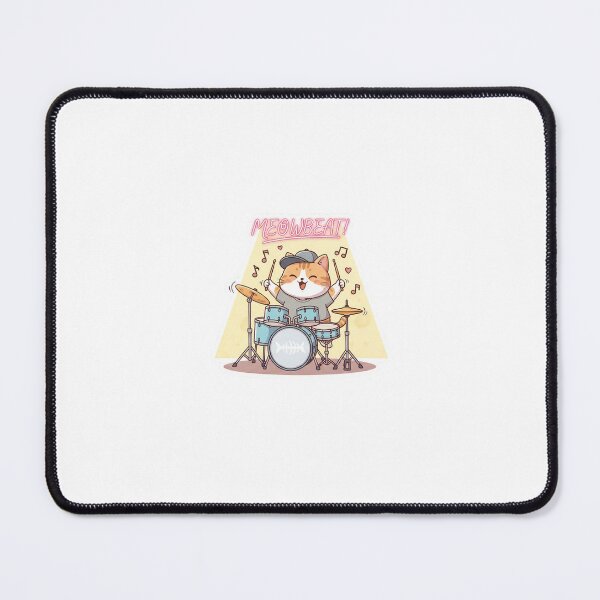 Item preview, Meowbeat Master: Cute Chubby Cat Playing Drums - Noopnyang Studio designed and sold by NoopnyangStudio.