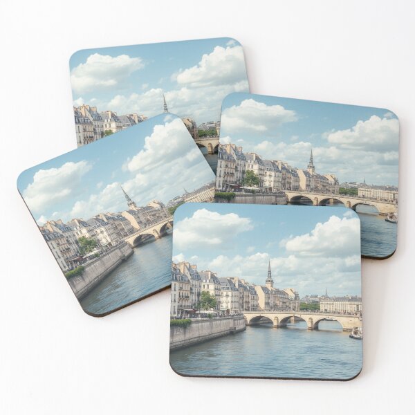 Item preview, beautiful France scenery art print, river views designed and sold by BlareBlare.