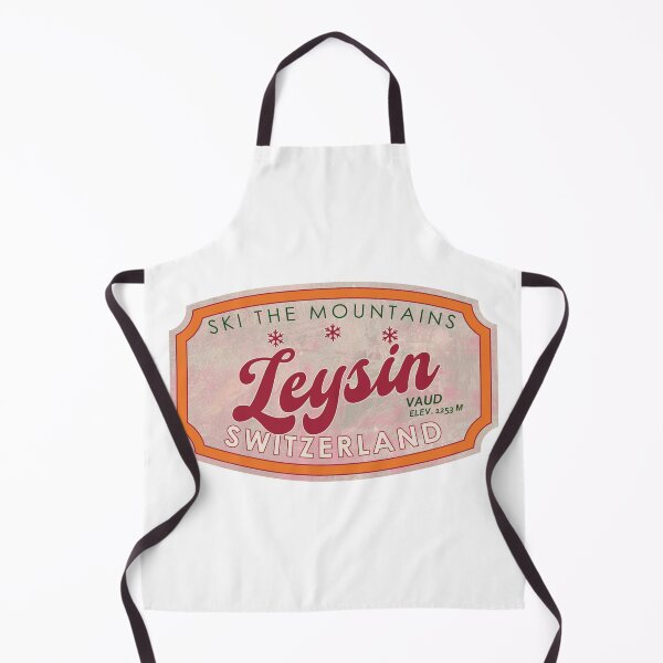 Item preview, Leysin, Switzerland, Vaud, Ski, textured skiing badge designed and sold by Wanderful-roads.