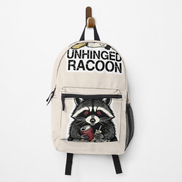 Item preview, Unhinged Raccoon Sticker – Chaotic Trash Panda Meme Shirt designed and sold by ZyxDes.