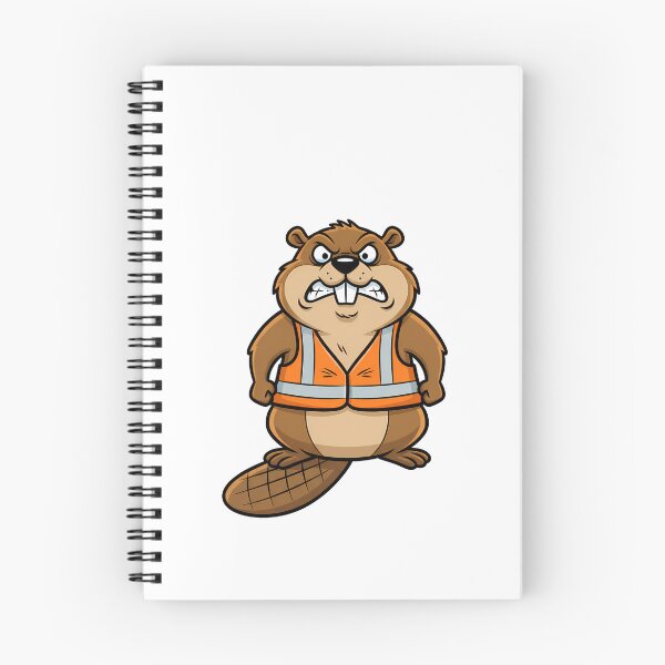 Item preview, Angry Beaver Construction Worker Cartoon designed and sold by k3rstman1.