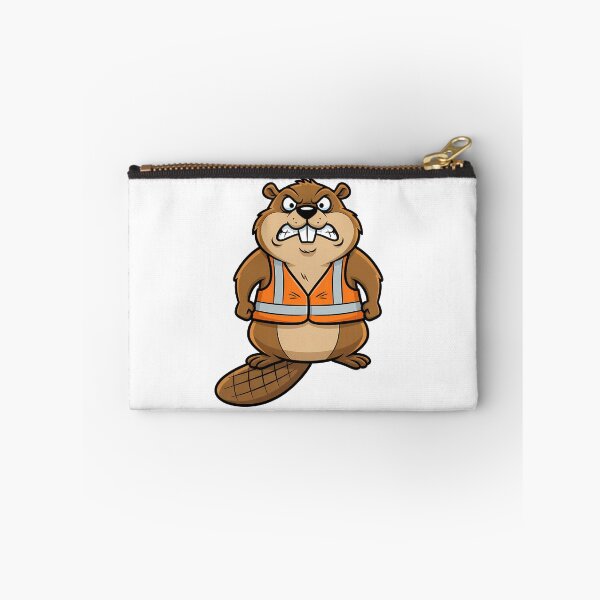 Item preview, Angry Beaver Construction Worker Cartoon designed and sold by k3rstman1.