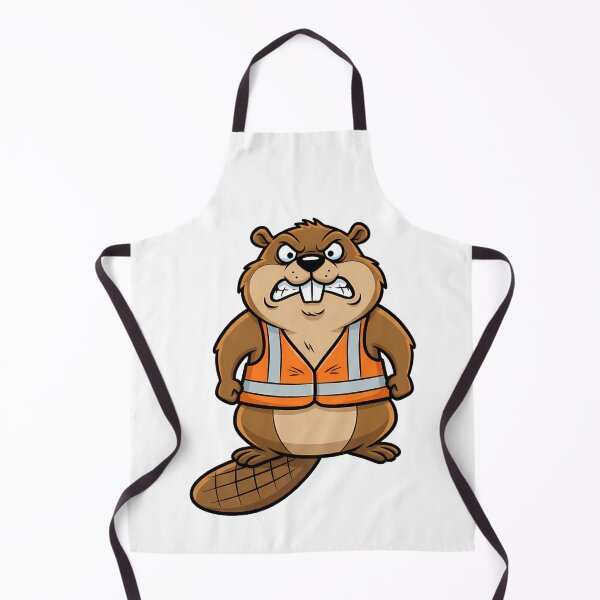 Item preview, Angry Beaver Construction Worker Cartoon designed and sold by k3rstman1.