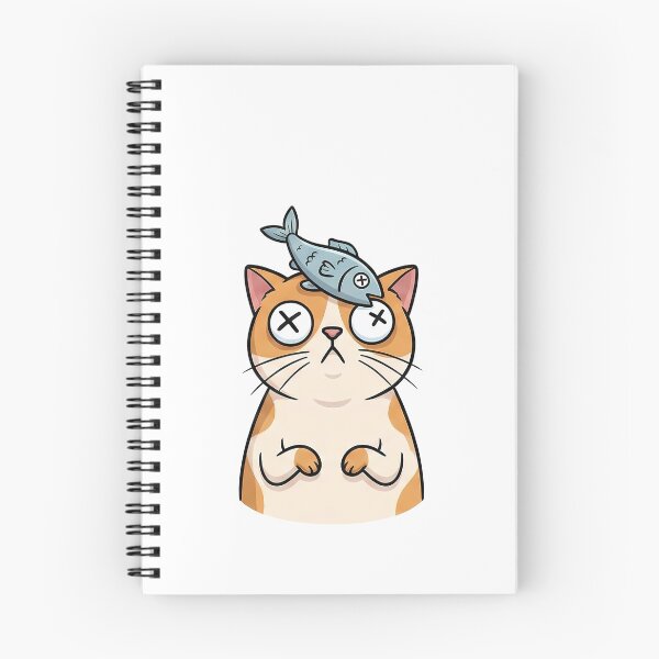 Item preview, Dazed Cat Fish on Head Cartoon designed and sold by k3rstman1.