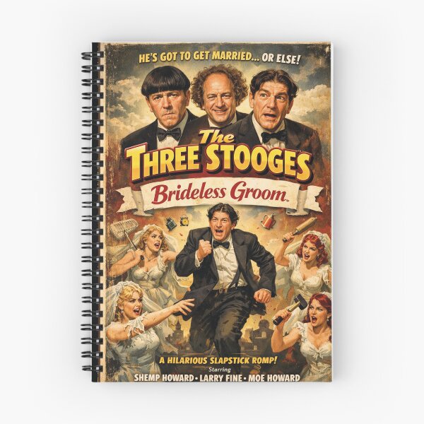 Item preview, The Three Stooges Brideless Groom Movie designed and sold by Mauswohn.