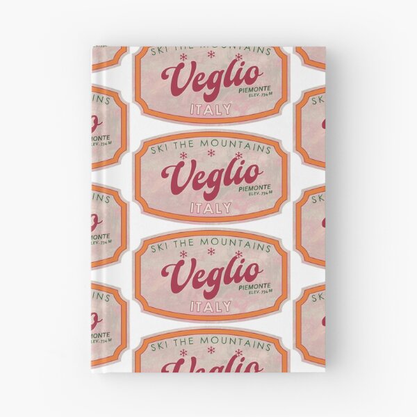 Item preview, Veglio, Italy, Piemonte, Ski, textured skiing badge designed and sold by Wanderful-roads.