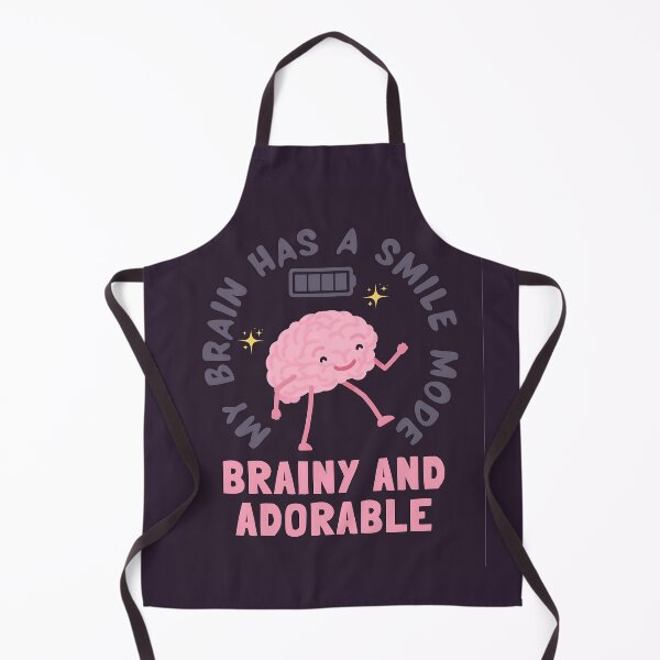 Item preview, Brainy and Adorable – Cute Smart Brain Illustration designed and sold by Saixor.