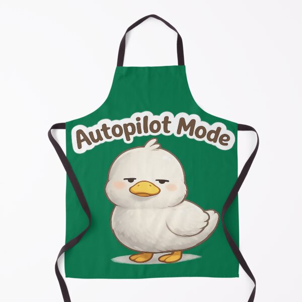 Item preview, Autopilot Mode Duck – Cute Tired Duck Illustration designed and sold by BabyStark.