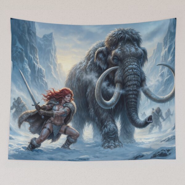 Item preview, Red Sonja: Mammoth of the Frozen Pass designed and sold by Samantha AI Artist.