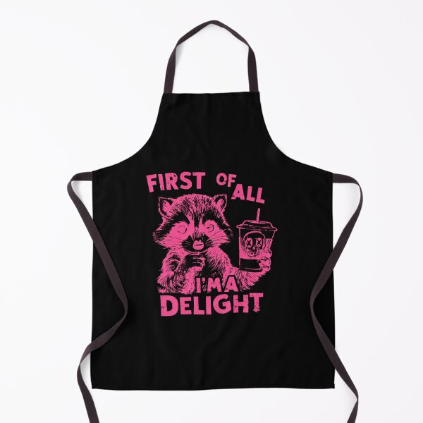 Item preview, First of All I'm a Delight Funny Raccoon and Iced Coffee Delight designed and sold by TschandriaArt.
