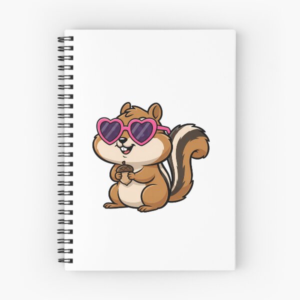 Item preview, Cute Chipmunk Pink Heart Sunglasses Acorn designed and sold by k3rstman1.