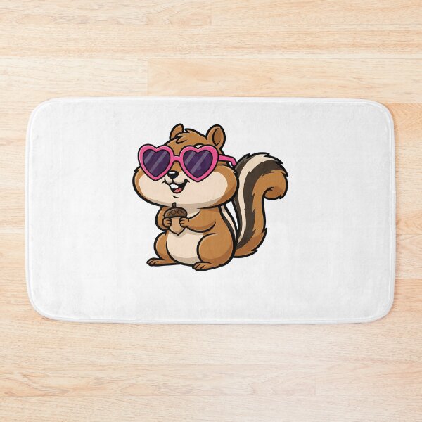 Item preview, Cute Chipmunk Pink Heart Sunglasses Acorn designed and sold by k3rstman1.